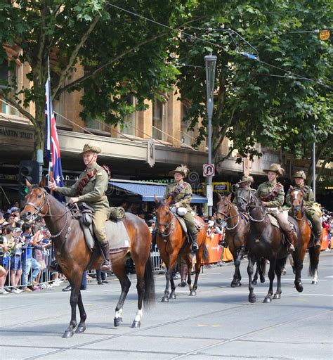Light Horse Troop Members Participate At 2019 Australia Day Parade In