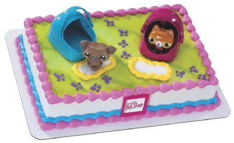 The Littlest Pet Shop Pets And Carrier Cake Topper