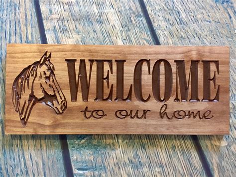 Welcome Sign Wooden Signs Custom Wood Sign Welcome To Our Etsy