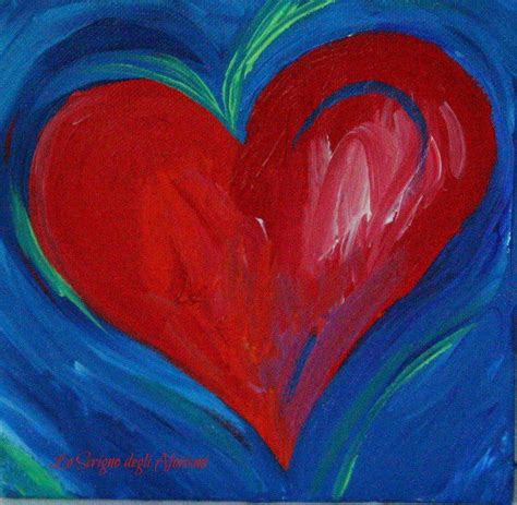 Cœur Small Paintings Painting Painted Hearts