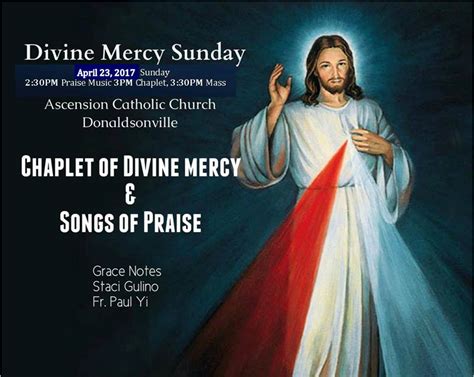 Divine Mercy Sunday April 23 2017 At Ascension Catholic Church