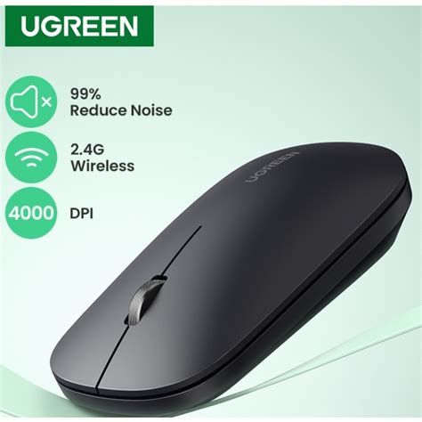 100 Original Ugreen Wireless Silent Mouse 4000 Dpi For Computer Laptop