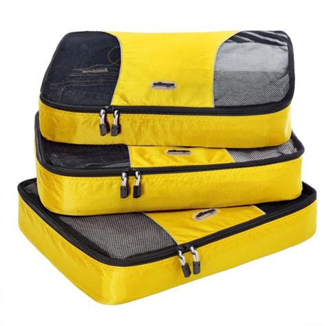 Ebags Large Packing Cubes 3pc Set Canary Uk Luggage