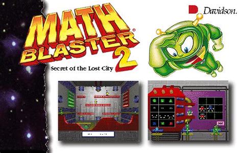 Math Blaster 2 Secret Of The Lost City Pc Mac Cd Learn Numbers Basic