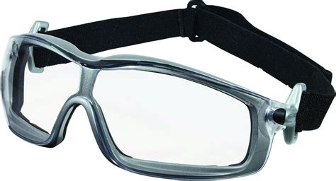 mcr safety rt120af rattler nylon indirect vented elastic strap dielectric glasses with silver