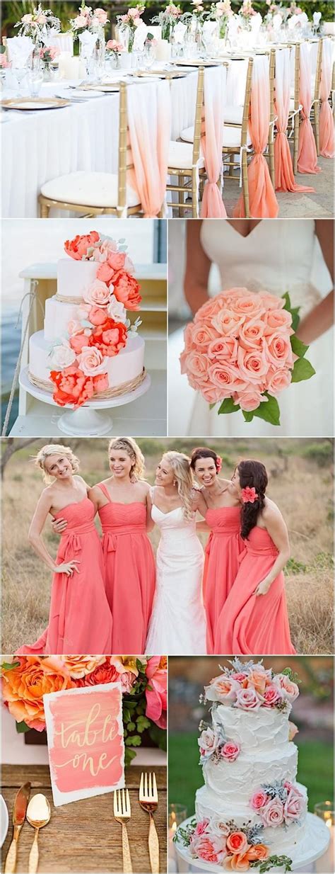 Coral Pink And Gold Wedding Theme Theme Image