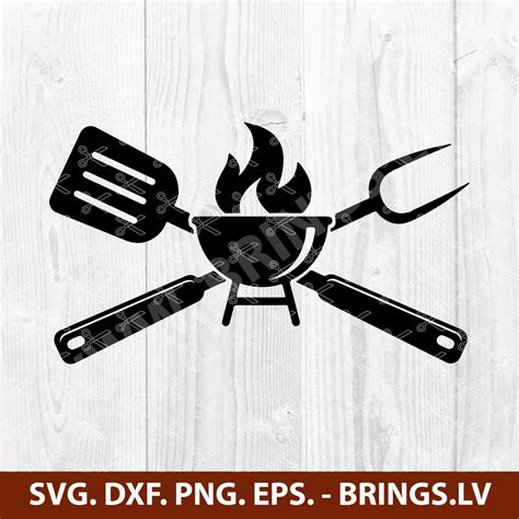 BBQ Grilling SVG DXF PNG EPS Cut Files Barbecue Cooking SVG