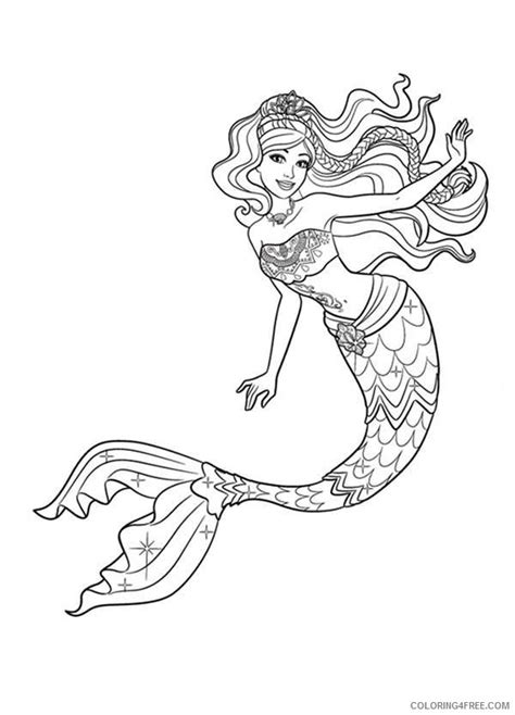 This coloring page affords you a fun opportunity to teach your child about some elements of the sea. beautiful mermaid coloring pages printable Coloring4free ...