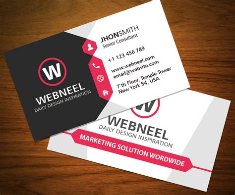 32 Modern Business Card Template Free Download Freedownload Printing