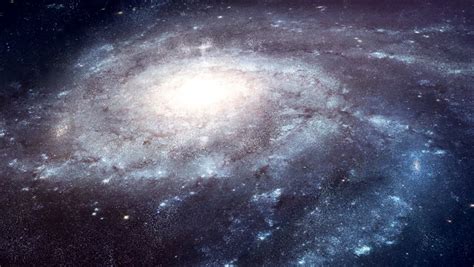 Rotating Spiral Galaxy Deep Space Exploration Stock Footage Video