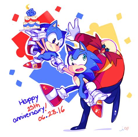 Happy 25th Anniversary Sonic By Ipun On Deviantart