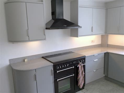 Why not some floating stainless steel kitchen shelves. Stuart Minall Furniture LTD - Bespoke Kitchens