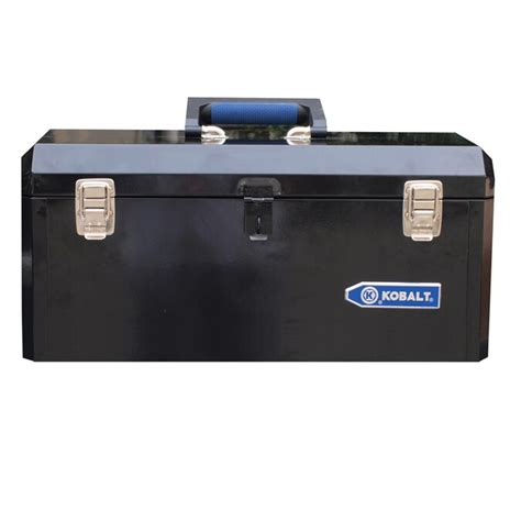 Kobalt Portable 206 In Black Steel Lockable Tool Box In The Portable
