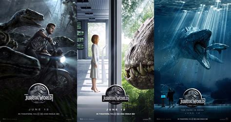 Jurassic World Posters Raptor Squad Claire And Indominus Rex And The Mosasaurus Jurassic