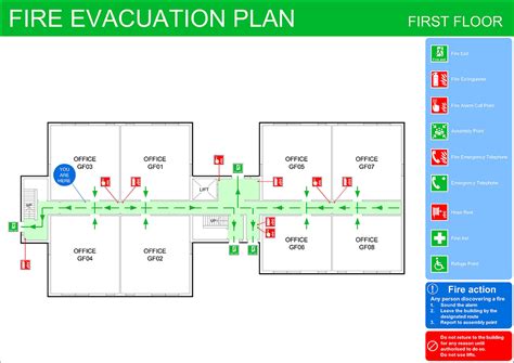 Fire Evacuation Plan Template