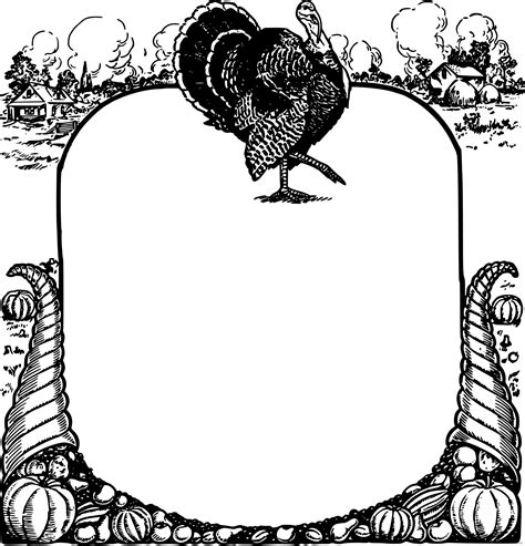 Clipart Thanksgiving Black And White Clipart Thanksgiving Black And