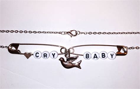 Lil Peep Crybaby Safety Pin Chain Necklace With Etsy