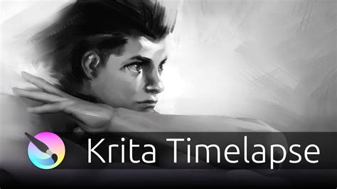 Krita Timelapse Another Portrait Study Youtube