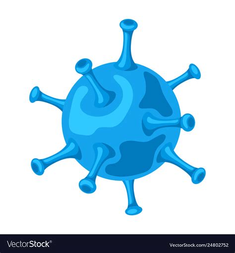 Influenza Virus Icon Royalty Free Vector Image