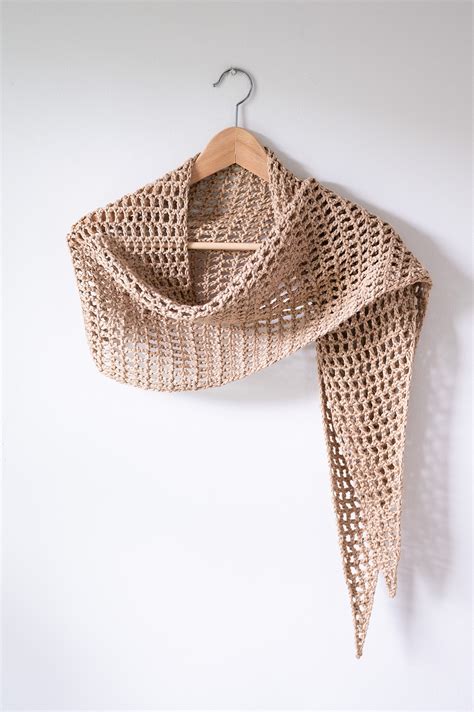 Free Crochet Pattern Easy Summer Shawl Woods And Wool