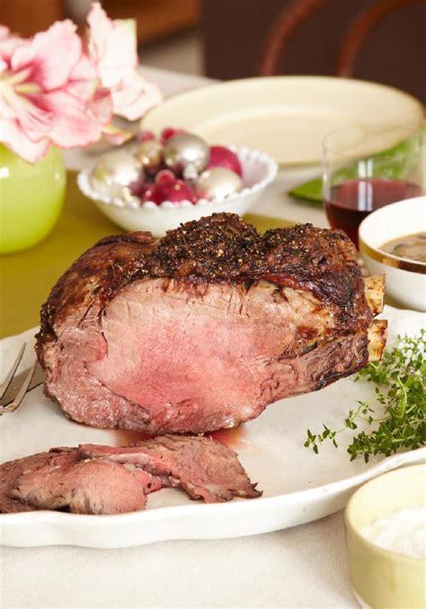 The prep is easy and simple, and the flavors could not. Standing Rib Roast with Two Sauces | Recipe | Christmas ...
