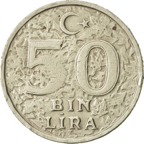 469135 Turquie 50000 Lira 50 Bin Lira 1999 TTB Copper Nickel Zinc