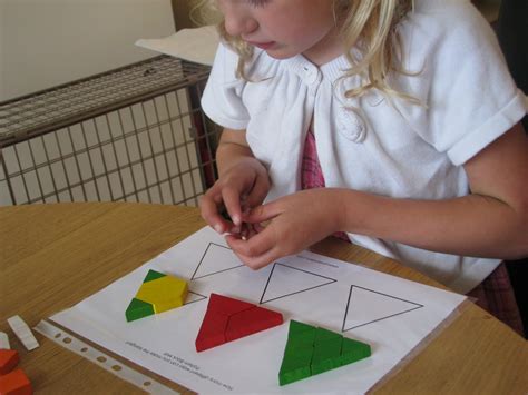 Little Blossoms Exploring Shapes With Pattern Blocks