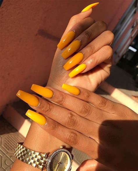 Follow Slayinqueens For More Poppin Pins ️⚡️ Yellow Nails Fall