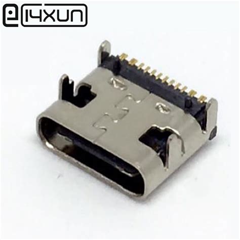 Eclyxun 50pcs Usb 31 Type C 16pin Female Connector For Mobile Phone