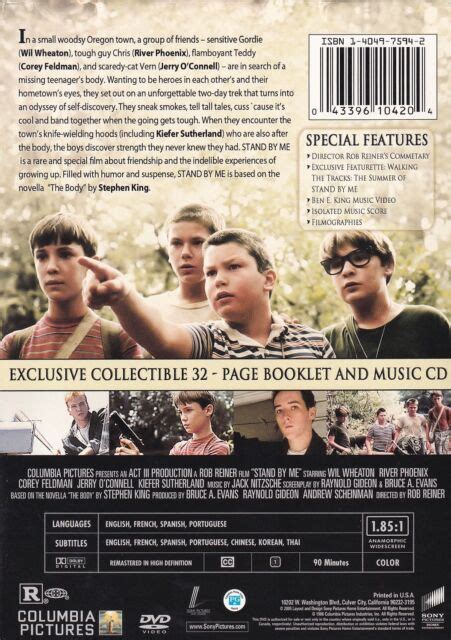Stand By Me Dvd 2005 Deluxe Edition With Cd Premium And Booklet J Ebay