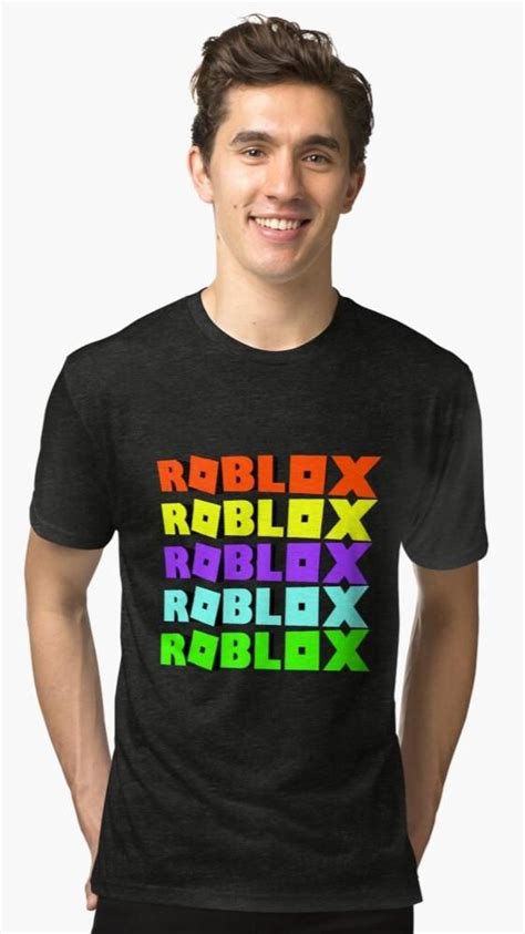 Roblox Colorful Roblox T Shirt Mens Tshirts Mens Tops