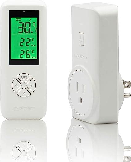 Digiten Wireless Temperature Controlled Outlet Digital Plug In Thermostat Outlet With Remote