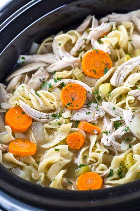 Easy Crock Pot Chicken Noodle Soup Jessica Gavin