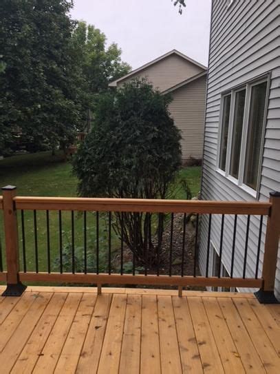 Aluminum deck mount terminal post predrilled with 11 holes, 37 inch tall (cut to height), cable railing deck fence (powder coat black) 4.4 out of 5 stars 4 $89.05 $ 89. DeckoRail 8 ft. Aluminum Cedar-Tone Southern Yellow Pine ...
