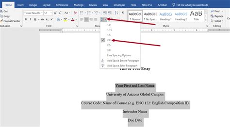 Apa Formatting For Microsoft Word Uagc Writing Center