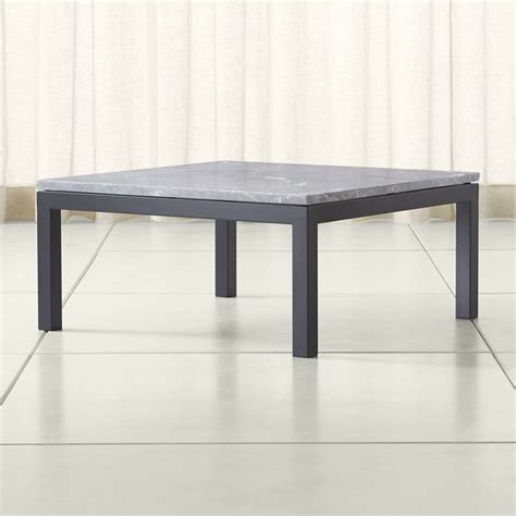Amazon's choicefor stone coffee table. Parsons Grey Marble Top/ Dark Steel Base 36x36 Square ...