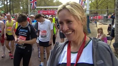 Bbc Newsreader Sophie Raworths Relief After Marathon Bbc News