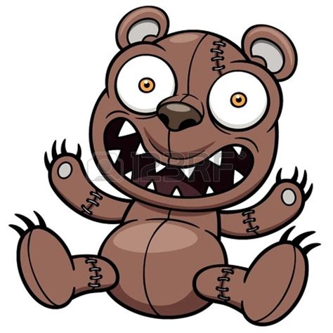 Creepy Teddy Bear Drawing Free Download On Clipartmag