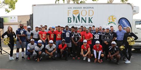 Under normal circumstances, the food bank, with the help of 30,000 volunteers and an agency. Los Angeles Chargers, Tyson Foods and Lift Up America Team ...
