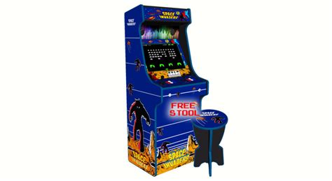 Space Invaders Upright Arcade Machine Blue Trim 3000 Games 120w