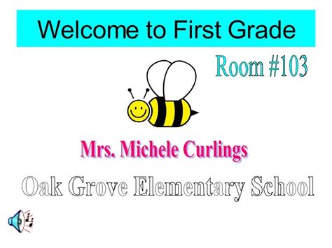 Welcome To First Grade Ppt