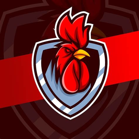 Premium Vector Rooster Chicken Mascot Esport Logo Design