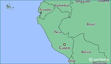 Where Is Cusco Peru Cusco Cusco Map