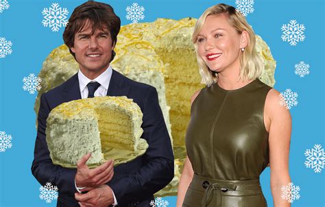 In a recent interview kobe said that that every year pleases her coconut cake, which he sends her at christmas. Tom Cruise sends Kirsten Dunst a 'Cruise cake' every ...