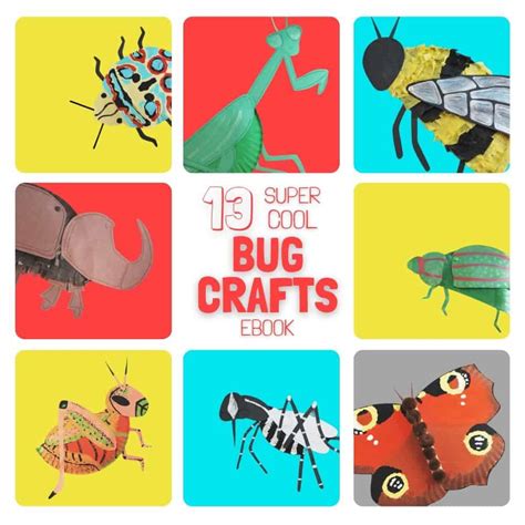 13 Paper Plate Bug Crafts Printable Templates • In The Bag Kids Crafts