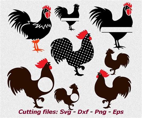 Download Rooster svg Chicken SVG Rooster monogram svg SVG for | Silhouette crafts, Cricut vinyl ...