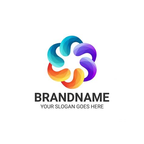 Premium Vector Colorful Abstract Gradient Logo Template