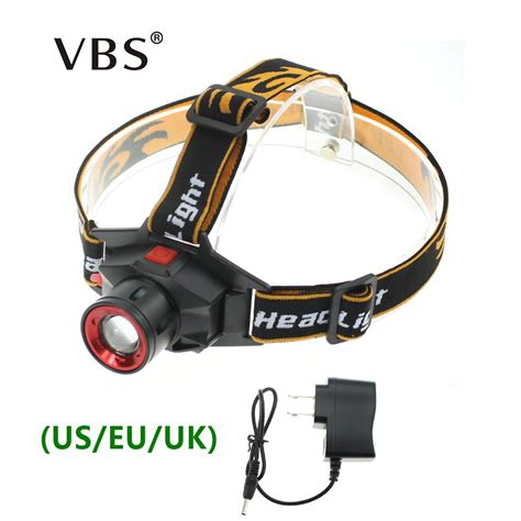 Built In Lithium Battery Rechargeable Led Headlight Cree Q5 Waterproof