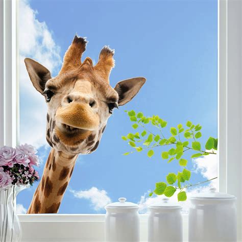 Home Decor Line Giraffe Window Decals Window Decals Giraffe Wall