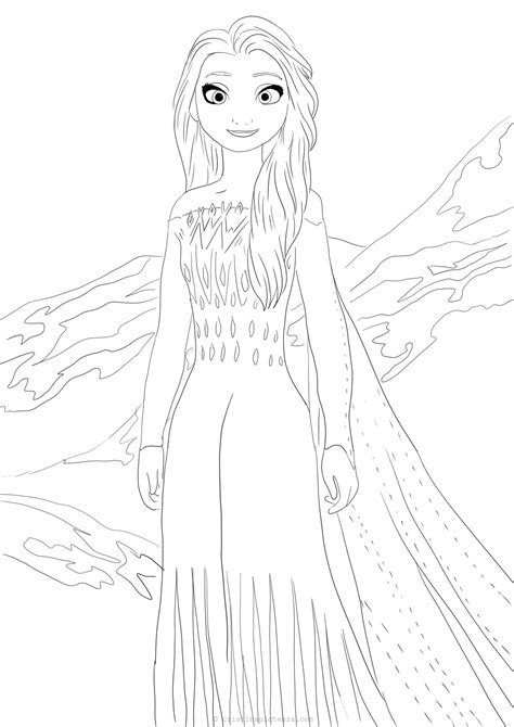 Frozen 2 Coloring Pages For Adults Elsa And Anna Coloring Pages Free
